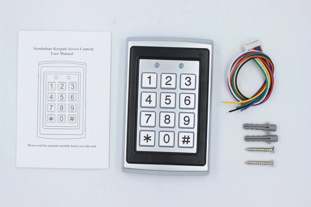 Standalone Access Control Keypad 125KHZ RFID Card  Smart Door Lock Access Controller