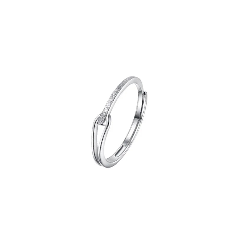 Newest Style French Luxury S925 Sterling Silver Rings for Women Jewelry Accessories Geometric Rings Women Girl Gift Jewelry