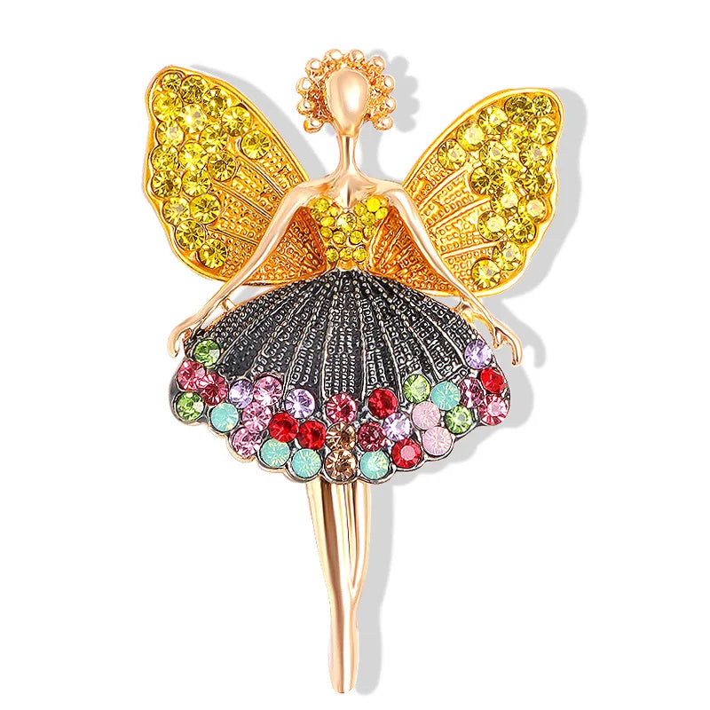 Ballet Girl Dance Wedding Personality Brooches Sweet Atmosphere Brooch Sweater Accessories Pins