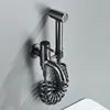 High Pressure Non Electric Eco-Friendly Easy Installation Modern Brass Wall-Mounted Bathroom Shower Bidet Toilet Dual