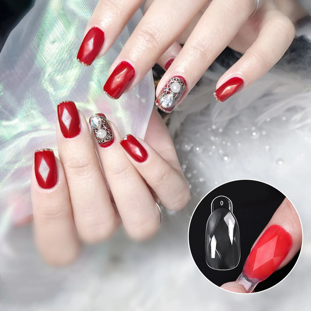BNG Top Forms for Nails Dual Forms Nails Forms for Extension Full Cover Quick Building Gel Mold Tips Poly Nail Gel Mold