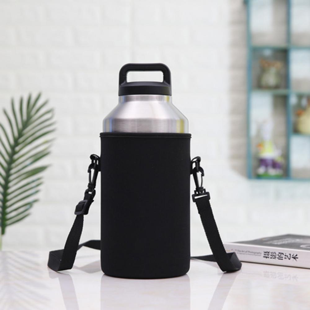 Portable Water Bottle Carrier Insulated Cup Cover Bag Holder Pouch with Strap Sports Bottle Covers