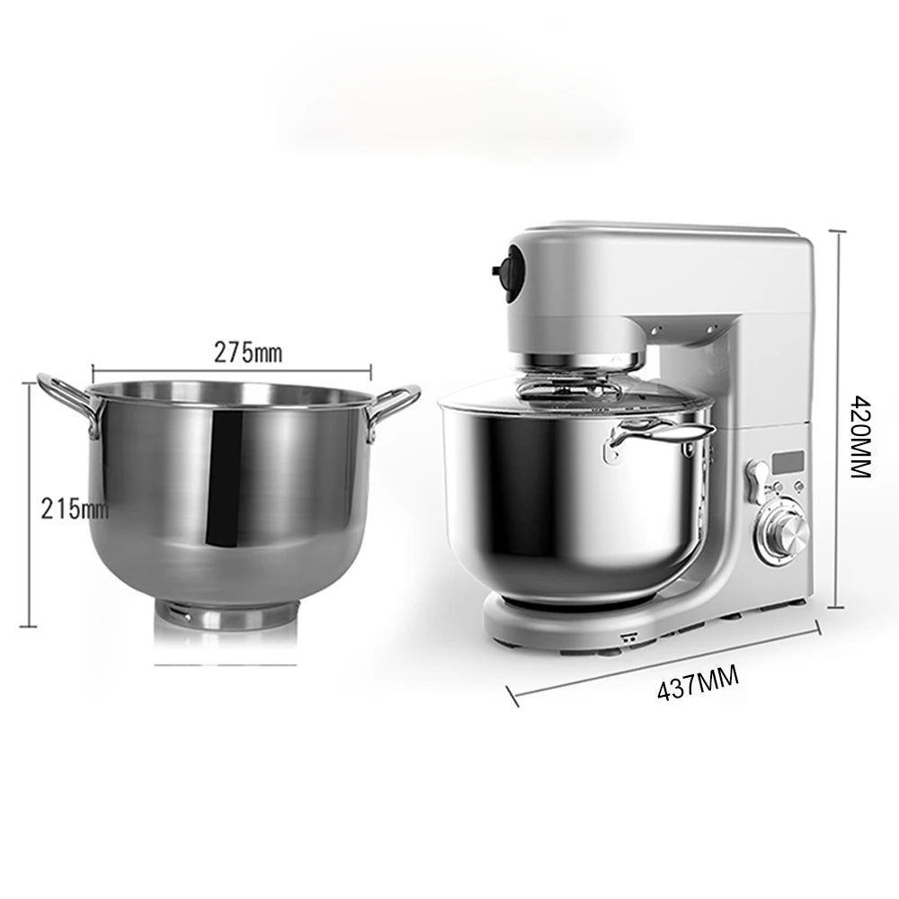 Big Capacity 10L 1500W Powerful Cooking Appliances Cake Bread Dough Mixer Planetary Electric Home Kitchen Appliance Food Mixer