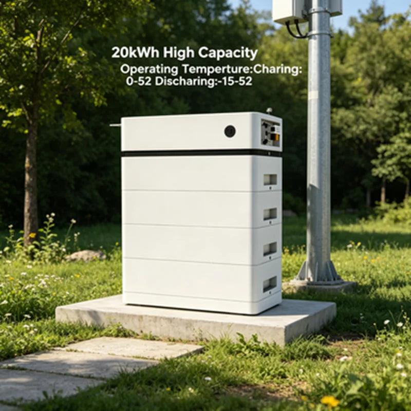 20kW LiFePO4 Stackable Split Solar Home Energy Storage