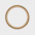 SGL IGI Certified 14Kt Gold Plated Polished Finish Multishape Classic Diamond Bangle 80 Real Marquise Cut VS1-VS2 Clarity Fine