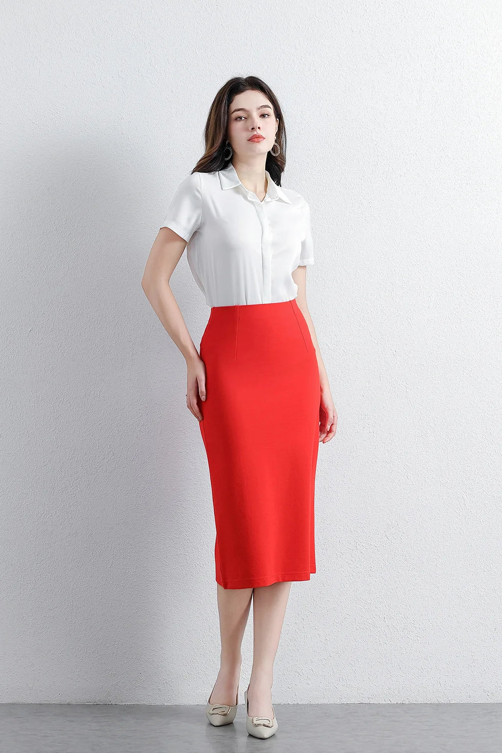Women Fashion Professional Skirt Dress High-end Pencil Straight Office Lady Elegant Slim-fit Business Hip Midi Casual Skirt