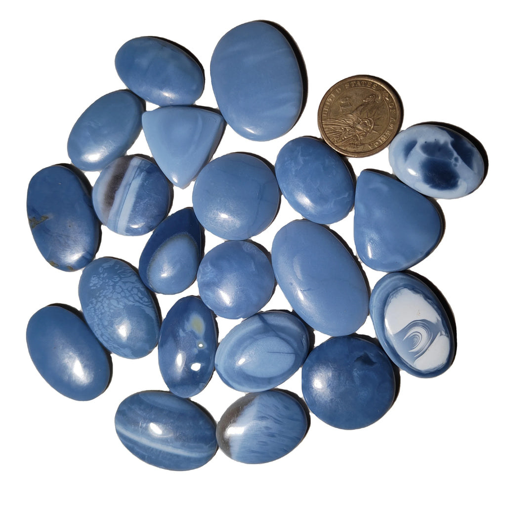 Wholesale Best Price Natural Blue Oval Cut Opal Cabochon High Quality Smooth Polish 20-45mm Color Play for Jewelry Making