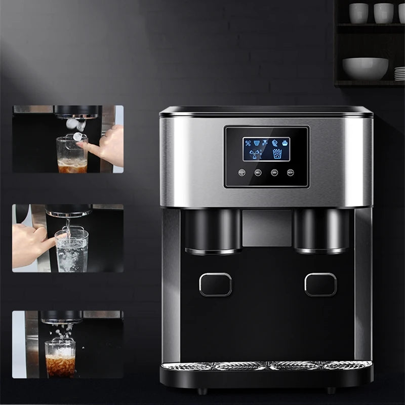ETL 16-18kgs Per Day  Nugget Ice Cube Machine with Water Dispenser Ice Maker