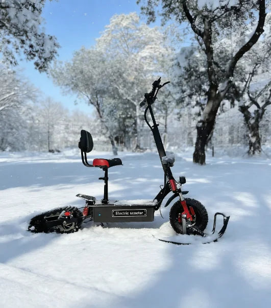 Wholesale Best-Selling Snow Foldable Electric Scooter Removable Wheels Brushless Motor 50km Range for Winter Riding
