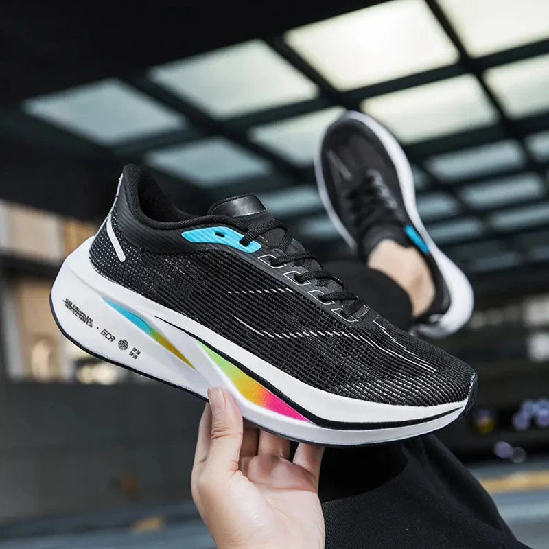 2024 Brand Logo Custom Men Casual Sports Sneakers Mesh Blank Carbon Plate Sole Marathon Jogging Running Walking Shoes for Women