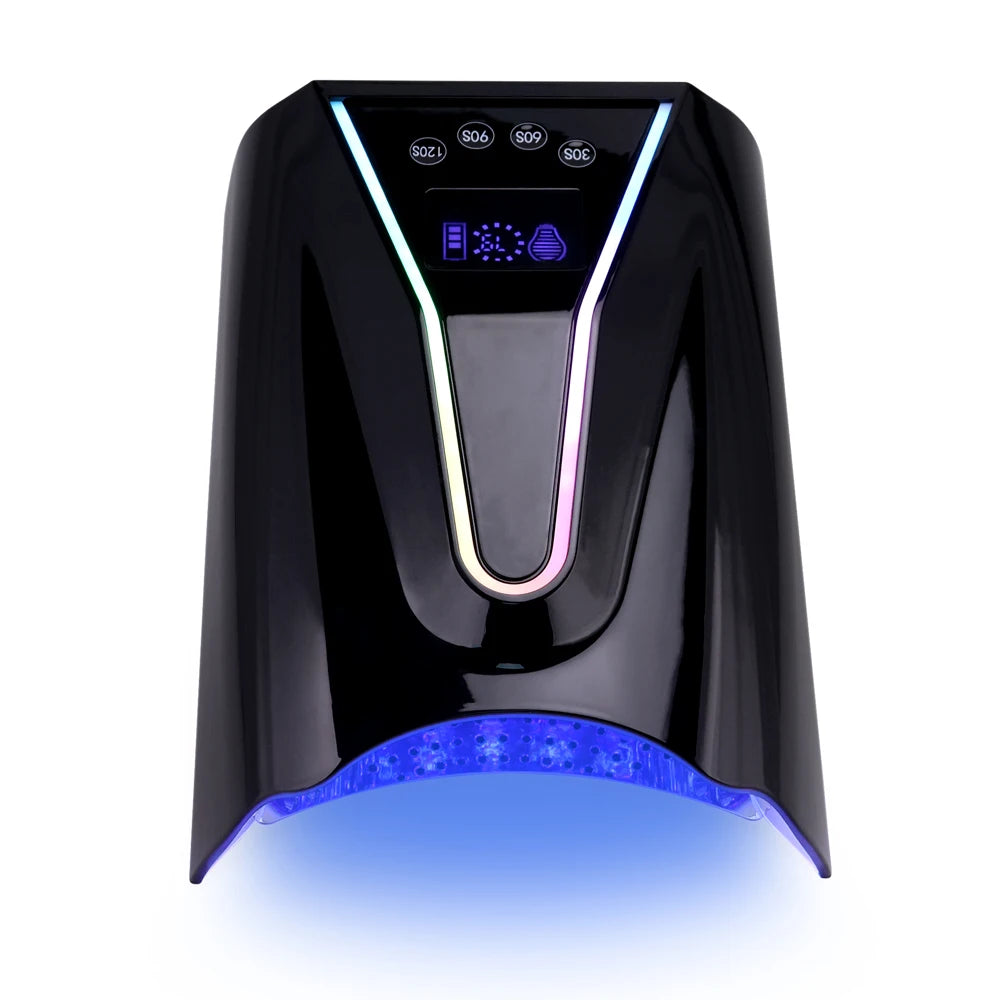 2024 New Arrival New Design Factory Price Wholesale High Power 128W Fast Cordless Rechargeable Uv LED Nails Lamp Nail Dryer