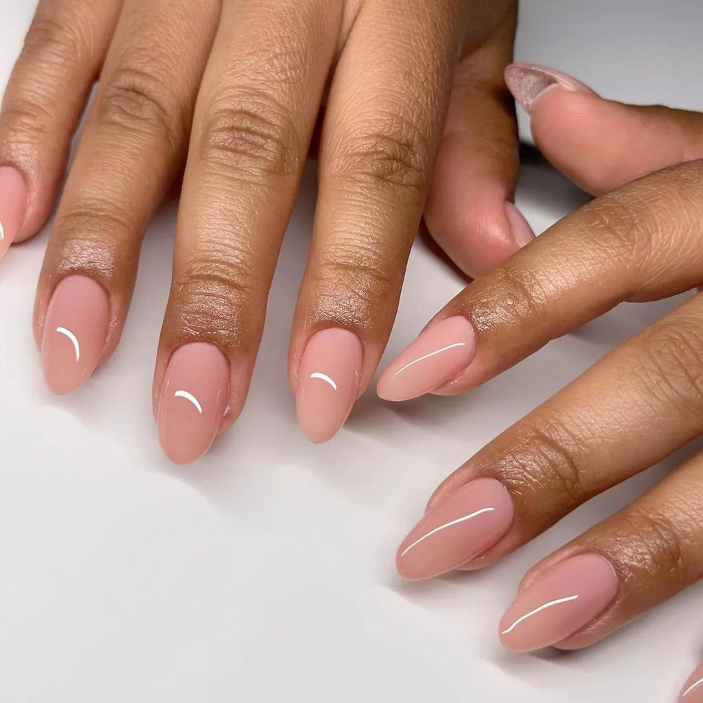 Wholesale 24 Pcs Short Round Nail Tips in Solid Color Simple Press on Nails Artificial Fingernails Candy False Nails 3100