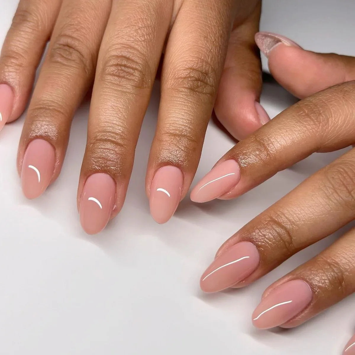 Wholesale 24 Pcs Short Round Nail Tips in Solid Color Simple Press on Nails Artificial Fingernails Candy False Nails 3100