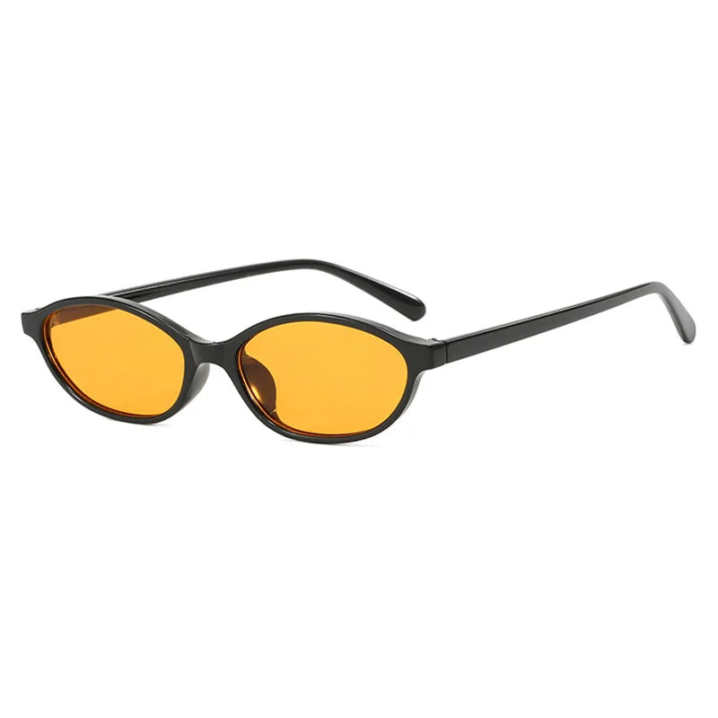 Superhot Eyewear 13409 Fashion 2024 Women Vintage Oval Cat Eye Narrow Travel Shades Sunglasses