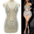 New Design Shiny Full Stone Panel  Dangle Crystal Beading Bodice Rhinestone Applique  for Bridal WDP-533