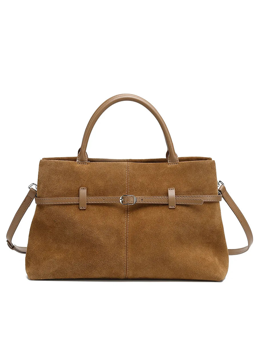 Maillard Fashion Matte Leather 2025 New Large Capacity Single Shoulder Handbag Crossbody Bag Tote Genuine Leather Women's Bag