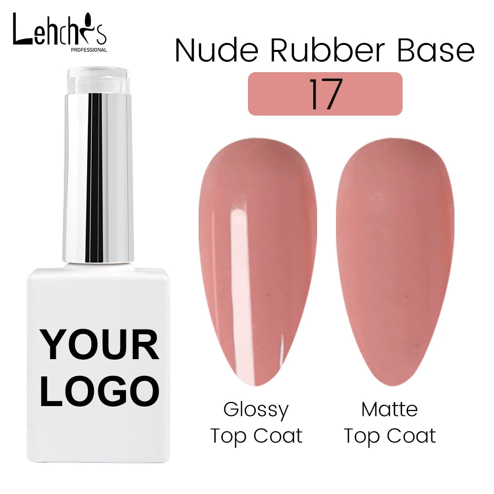 Lehchis 15ml Nude UV Gel Nail Polish Soak off French Nail Camouflage Base Halal Certified for Salon Art Use Customizable Logo