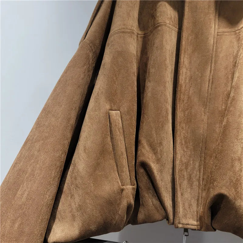 Boutique Wholesale 2025 Autumn New Fashion Lapel Loose Casual Versatile Long Sleeved Women's Jacket