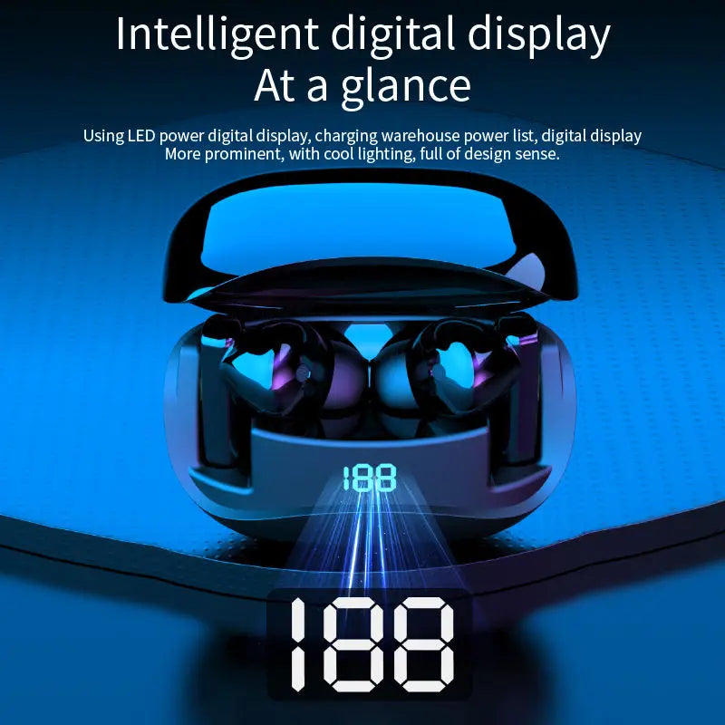 New MATE 60 TWS Earphone True Wireless Stereo Digital Display Earbuds Touch Control in Ear Mate60 Earphone