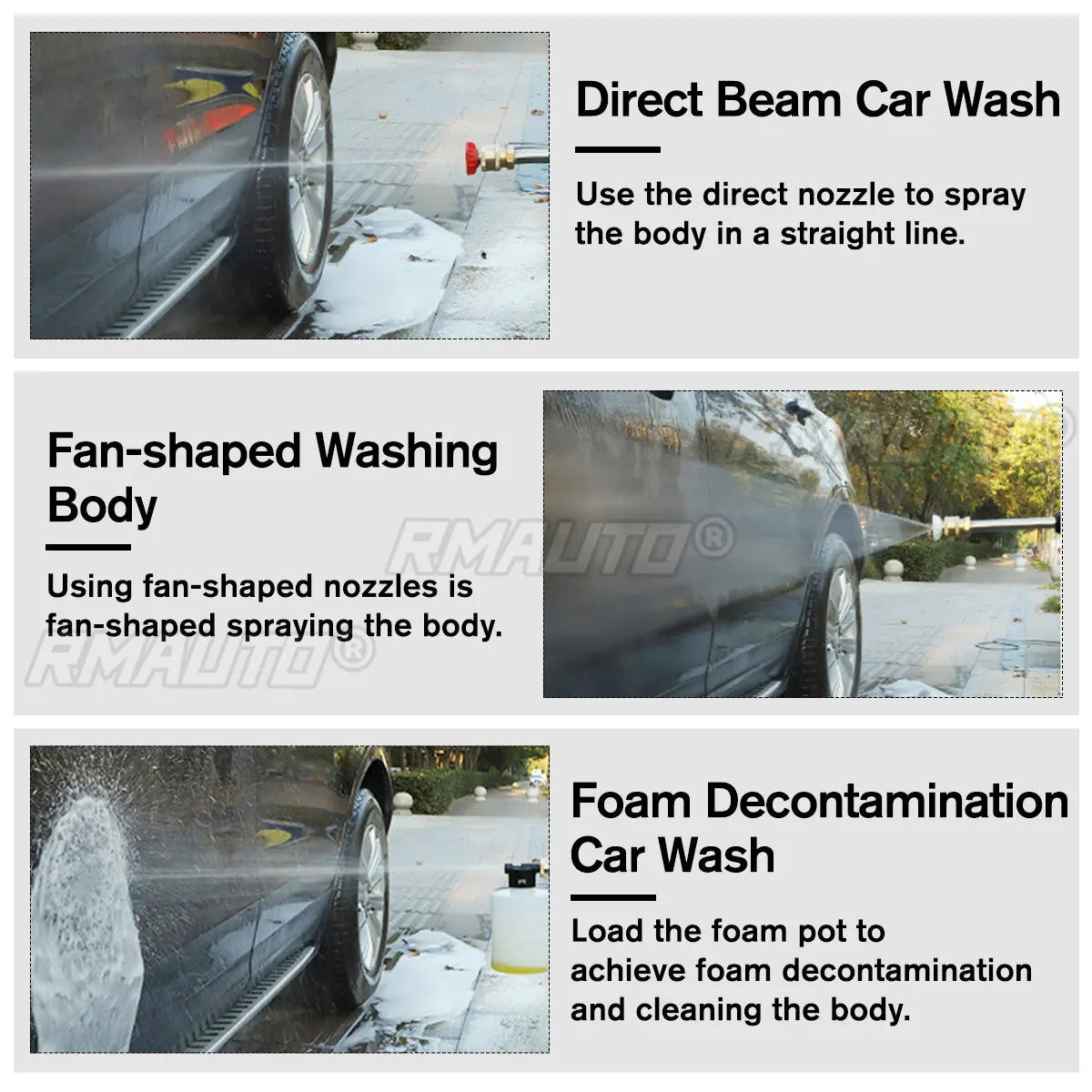 2000mAh Cordless High Pressure Washer Spray Water Gun Car Wash Pressure Water Nozzle Cleaning Machine for Makit 18V Battery