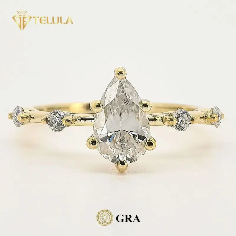 Wholesale S925 Sterling Silver Moissanite Rings VVS D Color Moissanite Jewelry GRA Certified Moissanite Ring