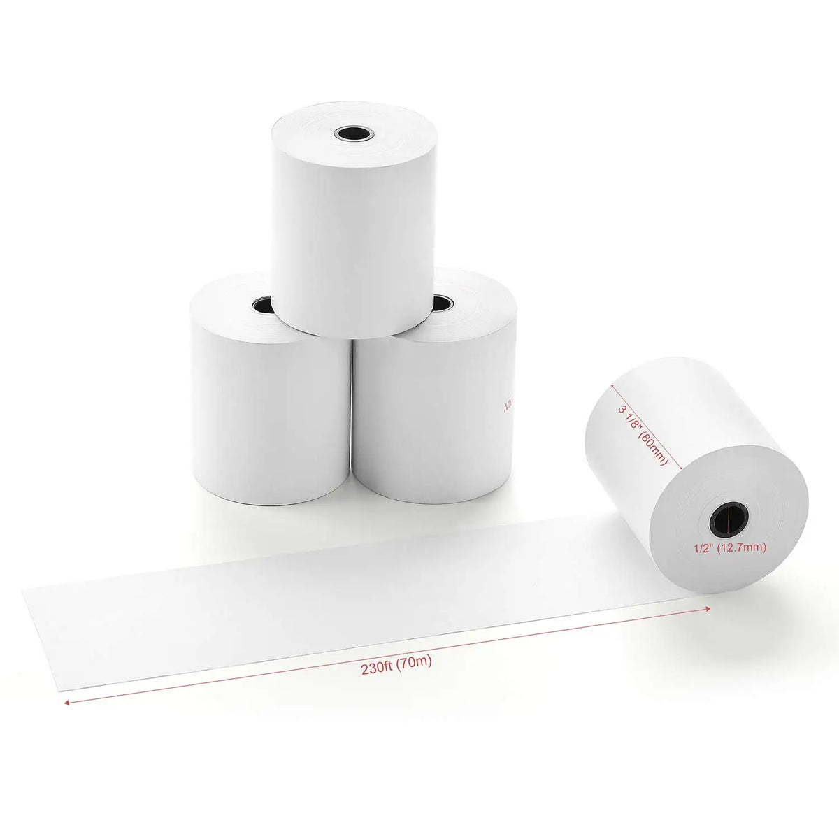 NETUM Thermal Paper Rolls Cash Register Receipt Paper 58mm/80mm (10 Rolls per Case)