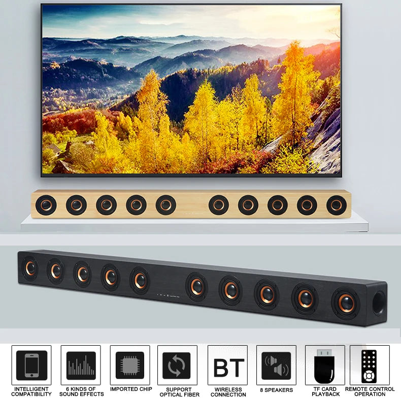 Sound Bars for TV with Subwoofer Deep Bass Soundbar 2.1 CH Home Audio Surround Sound Speaker System for TV