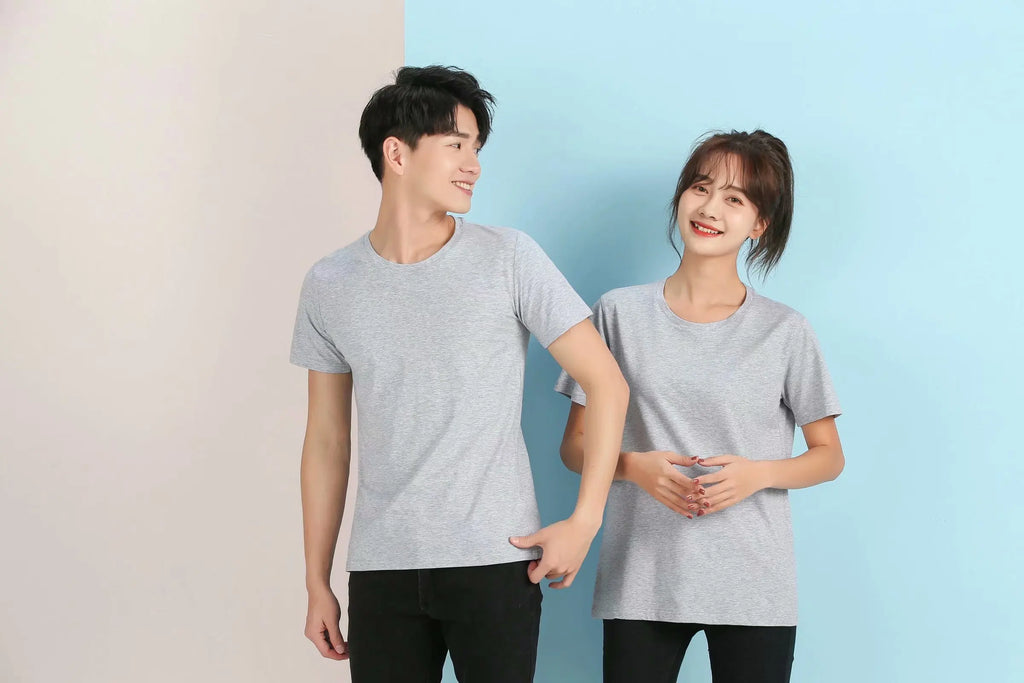 Design/Customize Logo Cotton T-shirt Men's and Women's Short Sleeved Shirt DIY Personalized Logo Team Advertising Top