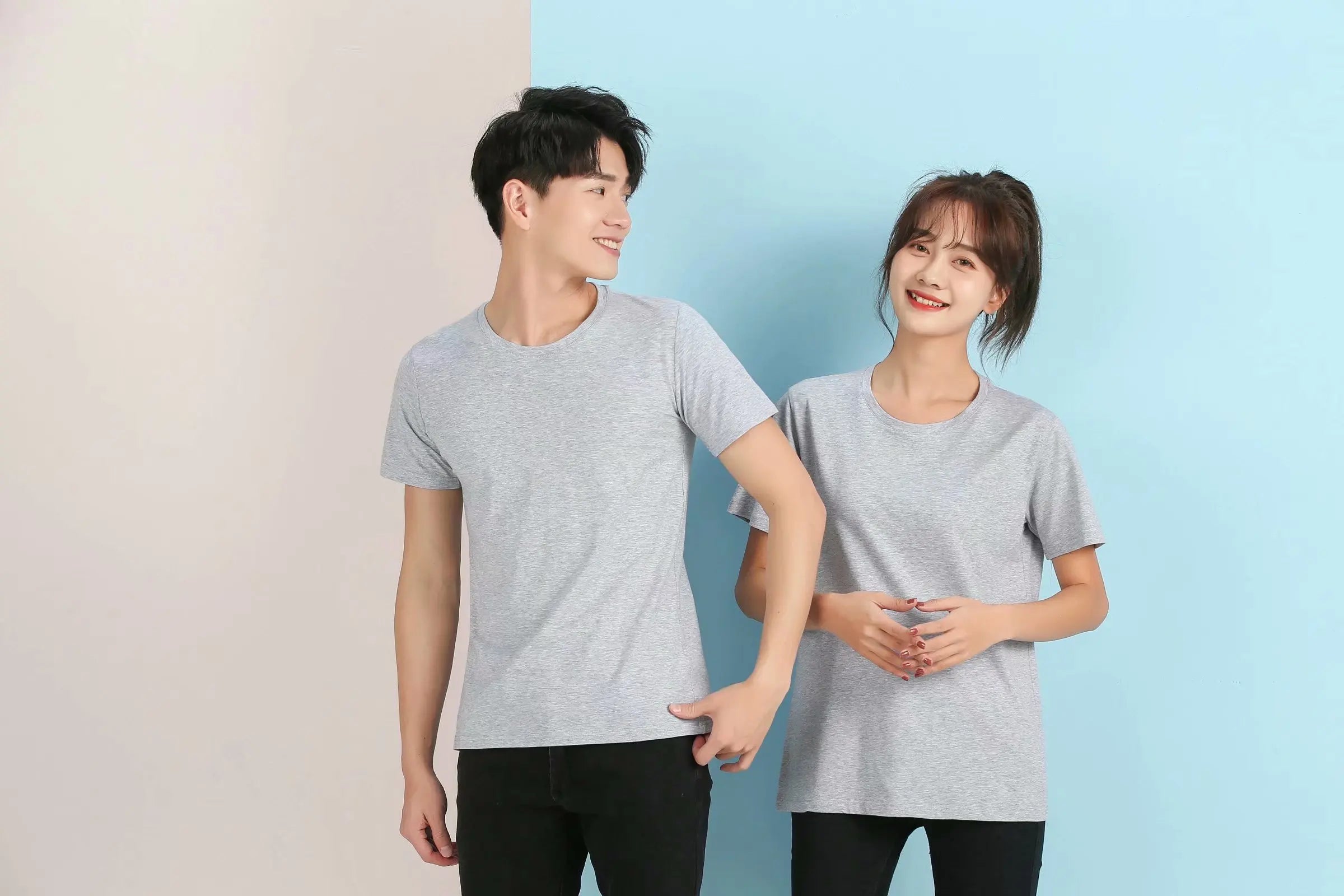 Design/Customize Logo Cotton T-shirt Men's and Women's Short Sleeved Shirt DIY Personalized Logo Team Advertising Top