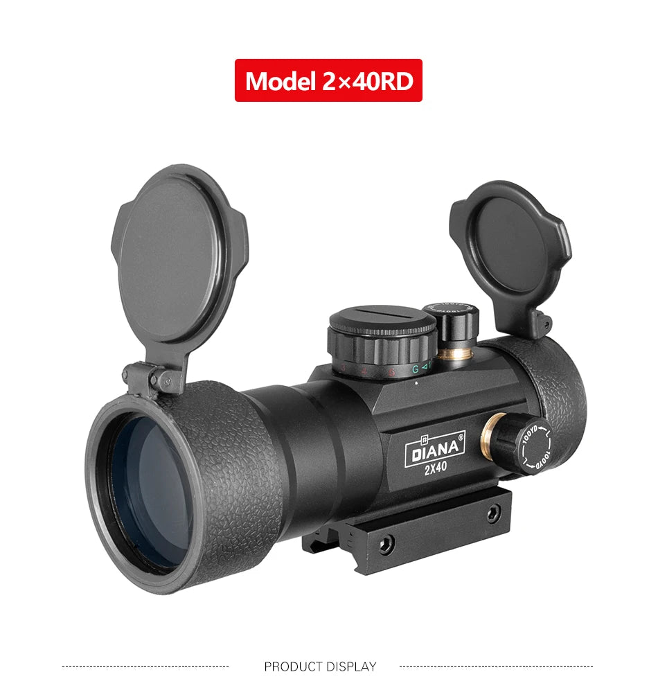 DIANA 3X44 Green Red Dot Sight Scope 2X40 Red Dot 3X42 Tactical Optics Riflescope Fit 11/20mm Rail 1X40 Rifle Sight for Hunting
