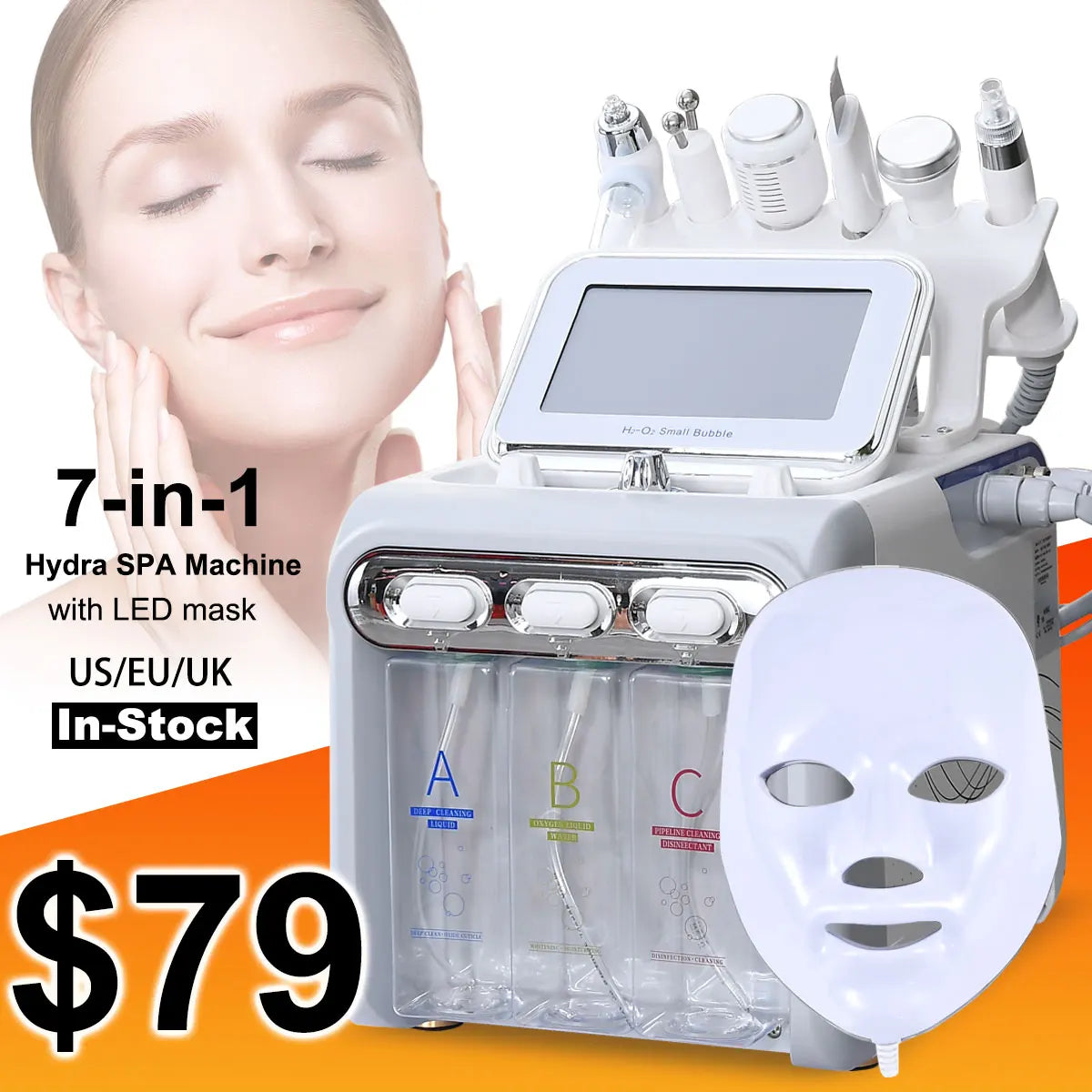 Salon Beauty Equipment Skin Hydra Skin Facial Dermabrasion Hydrofacial  H2o2 Deep Clean Hydrodermabrasion Machine