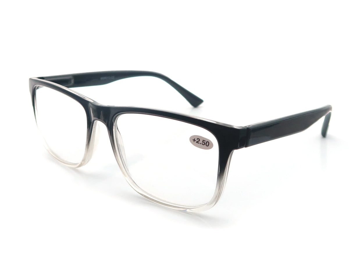 Oversized Reading Glasses Men Big Head Readers Women XL Eyeglasses Wide Square Large Read Glasses With Spring Hinge Clear Vision