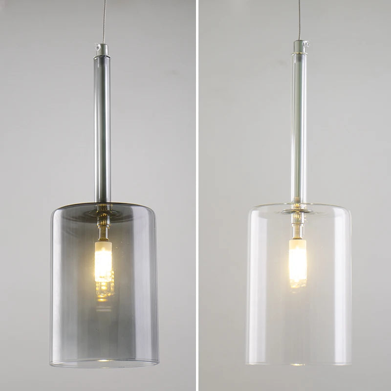 Modern Glass Pendant Lights - Minimalist Hanging Lamps for Dining Room, Bar, Bedroom & Bathroom Ceiling Lighting