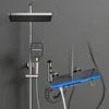 Contemporary Luxury LED Digital Anodization Thermostatic Single Handle Shower Set Wall-Mounted Aluminum Shower Faucet Shower