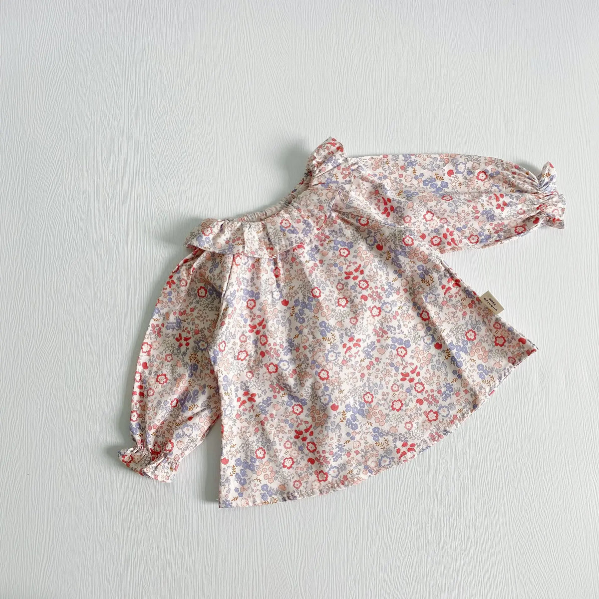 Autumn Spring Children Clothing Toddler Baby Girls Clothes Cotton Long Sleeve Flower Embroidery Baby Girls T-shirt Kids Shirt