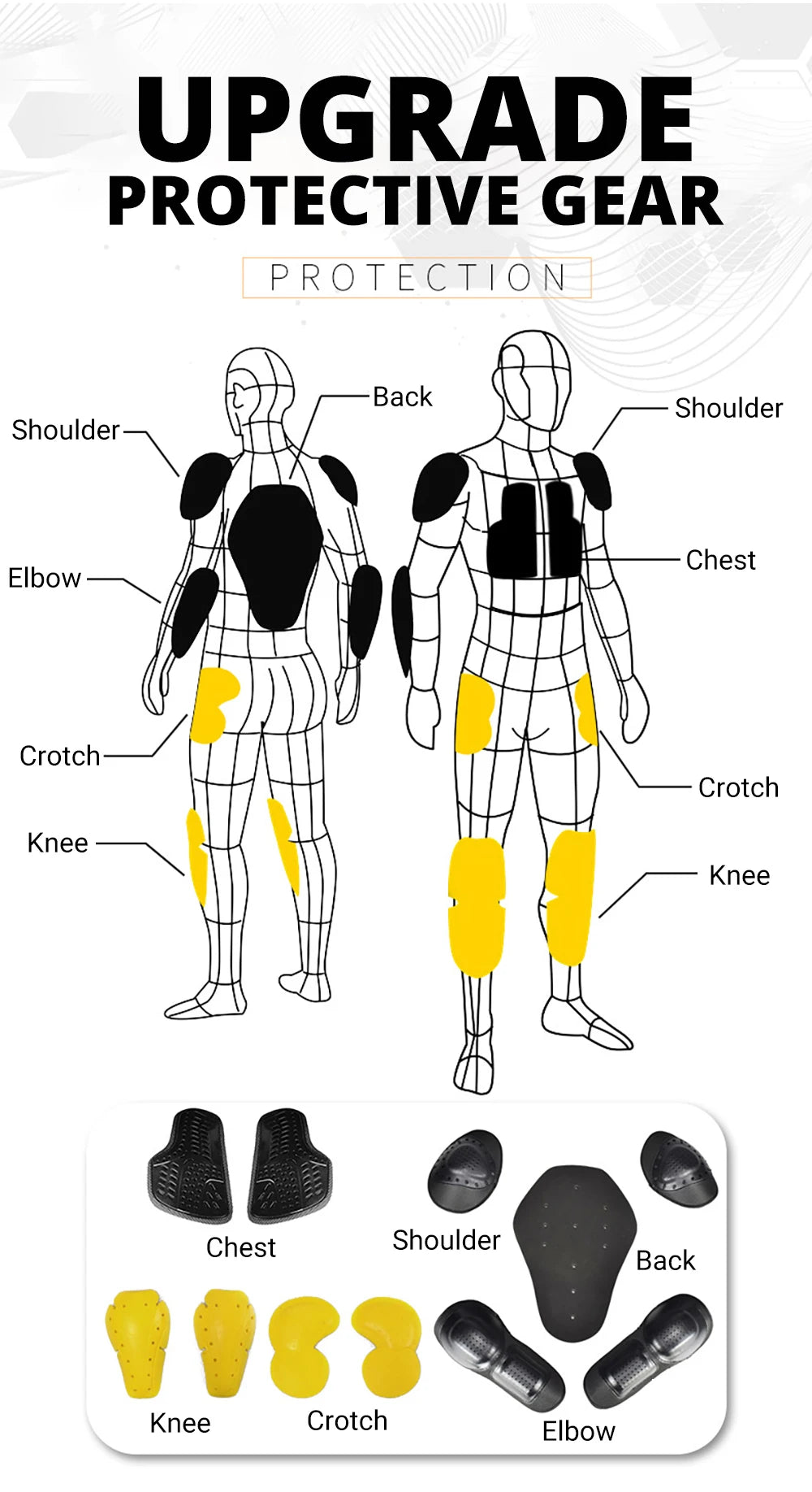 Motorcycle Jacket and Pants Suit Set Waterproof Windproof Protective Riding Gear for All Seasons Touring and Commute
