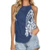 Polynesian Tribal Design Women Vest Summer Casual Sleeveless t Shirt Custom Print Plus Size Polyester Cotton tank Tops