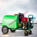 160L Electric Start Diesel Gasoline High Pressure Washer, Suitable for Roof Floor