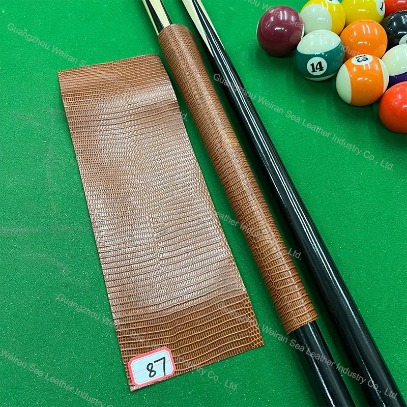 Genuine Cow Skin Pool Billiards Cue Grips Non-Slip Protective Sleeve Wrap with Different Print Pattern Genuine Leather Club Wrap