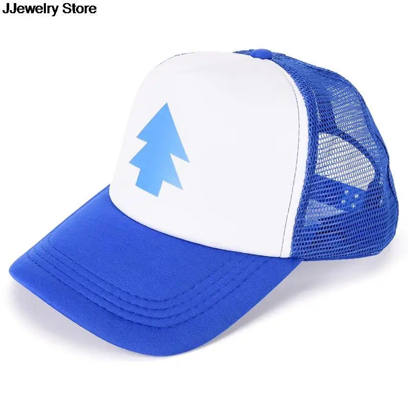 Women Men Trucker Baseball Cap Pine Tree Dipper Gravity Fall Mesh Hat Adjustable 1PC