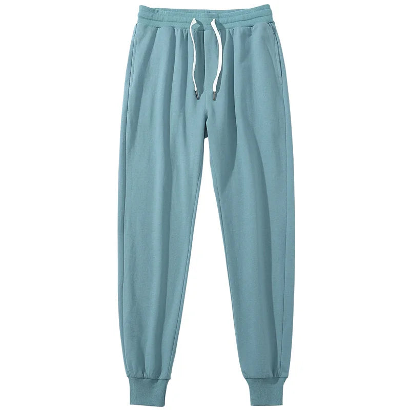 Vintage Sports Sweatpants Spring Autumn New Cotton Brown Joggers Fitness Casual Pencil Pants Loose Home Comfortable Sweatpants