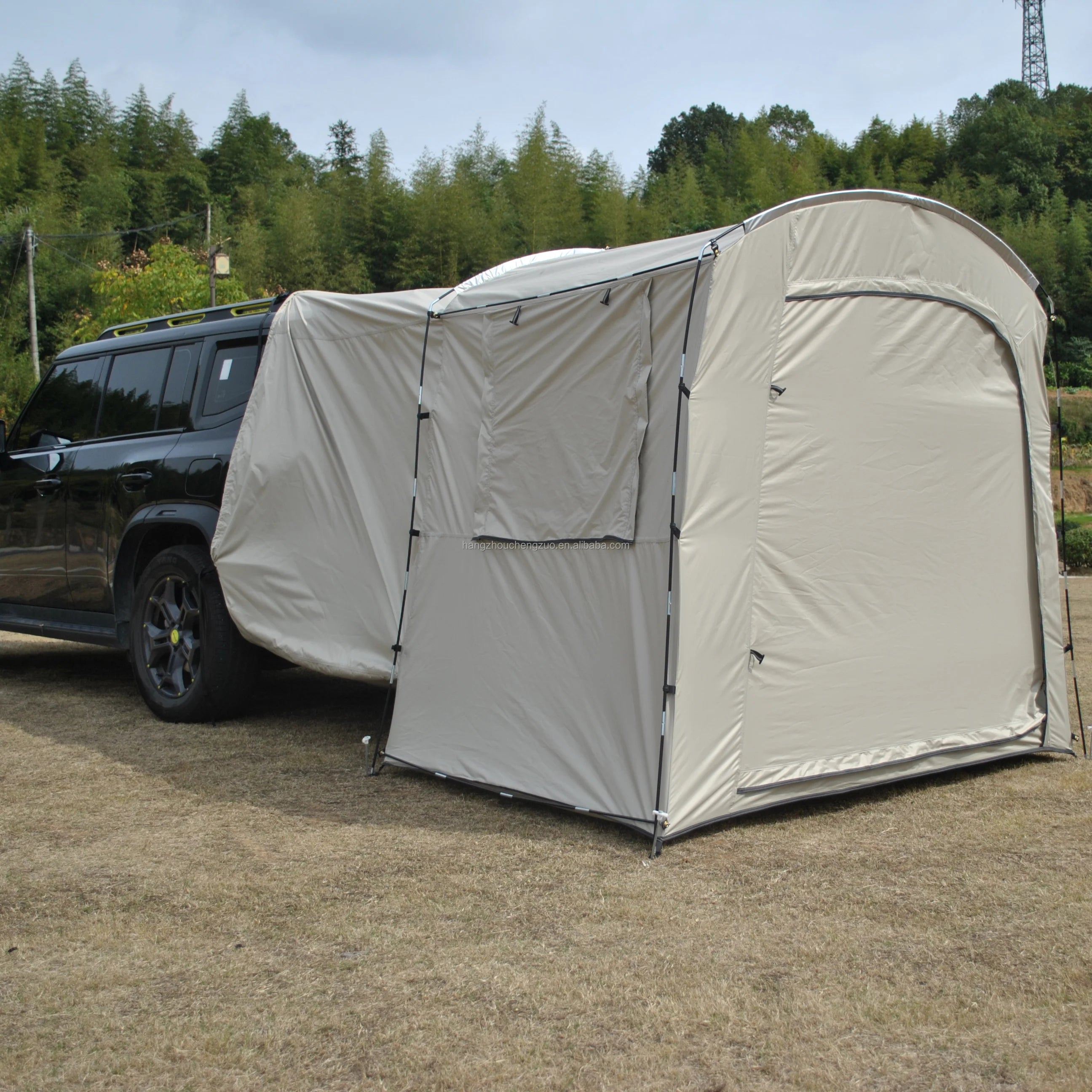 Car Rear Rest Tent Long-distance Driver's Tent 2/3 Person Car Tent, SUV Tailgate Tent, Car Hatchback Tent with Screen Window