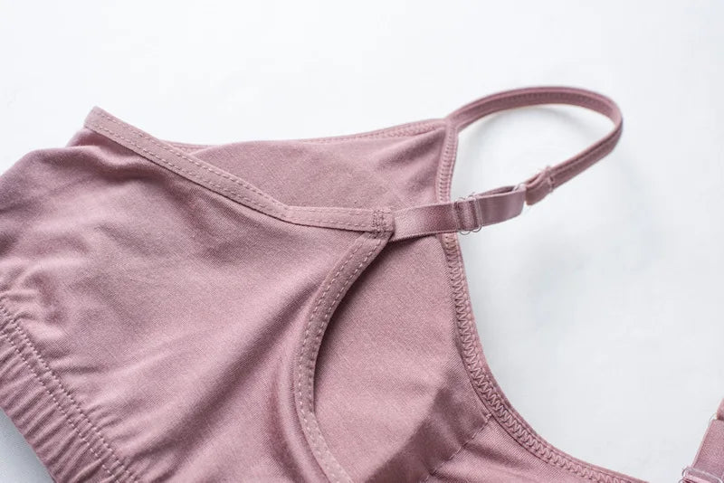 Spring/Summer Ladies Pajamas Sling + Shorts Modal With Chest Pad Solid Color Homewear Set Pajamas Sleepwear Lingerie