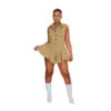 2024 Summer Women's Clothing New Best-selling Fashion Lapel Sleeveless Button Women's Jumpsuits