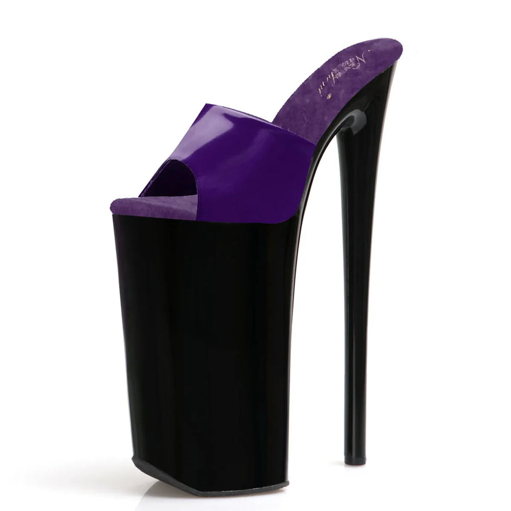 Transvestite Walking Stage 23cm Nightclub 9 Inch Open Toe Stripper Pole Dance Shoes PlusSexy Fetish Dress Queen Stiletto Heels