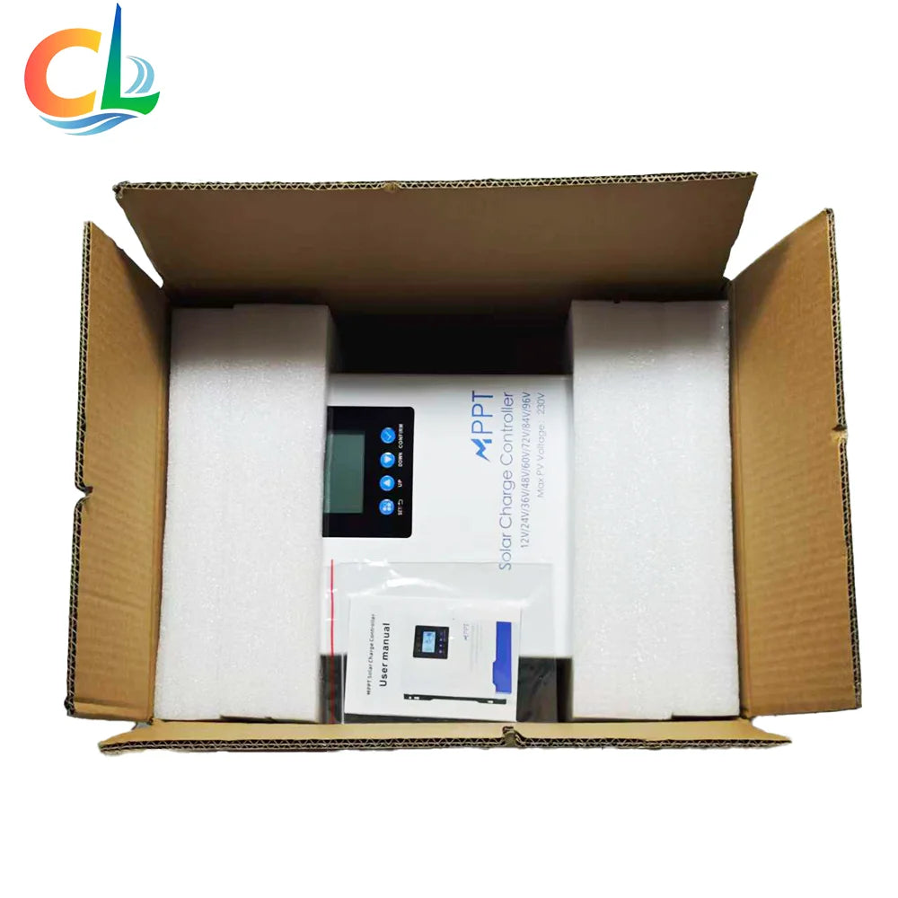 Factory Price 120A MPPT Solar Charge Controller 230V PV Input Auto for 12V/-96V LCD Display RS485 95-99% Efficiency Home Use