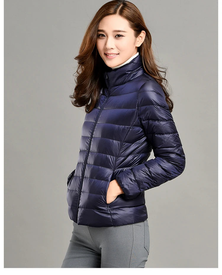 Spring Autumn Women Jackets 2024 Winter Female White duck down Jacket Fashion Ultralight Women Parka Packable Casual Puffer Coat