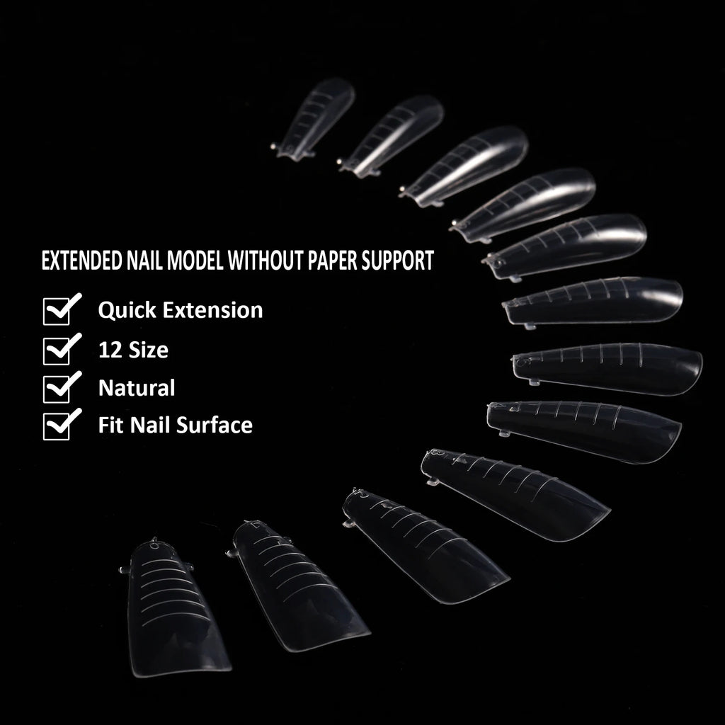 BNG Top Forms for Nails Dual Forms Nails Forms for Extension Full Cover Quick Building Gel Mold Tips Poly Nail Gel Mold