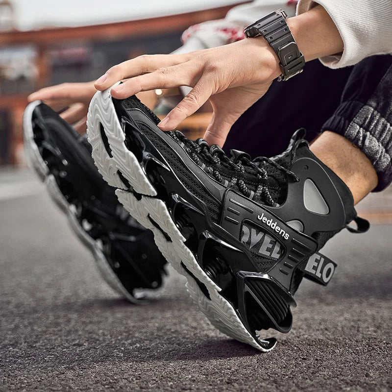 Men's Casual Sneakers Breathable Luxury Trainer Race Shoes Fashion Loafers Running Shoes for Male Comfortable Tenis
