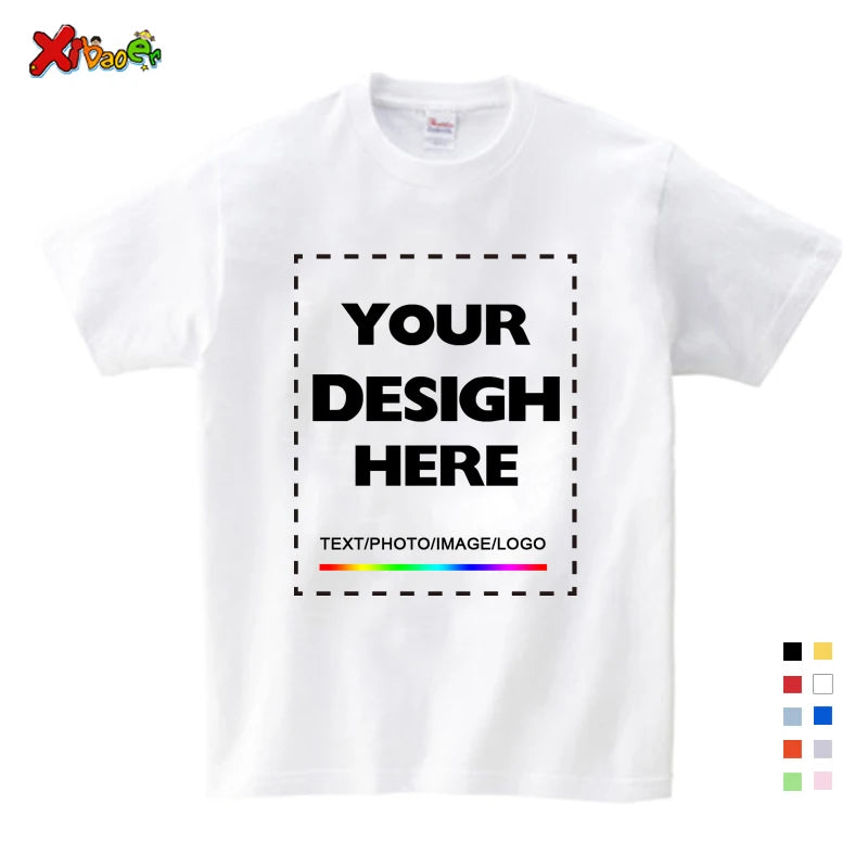 Custom Long Sleeves Shirt Kids Personalized Photo Shirt Children T-Shirt Name Clothing Girl Boy Shirt Toddler Logo Design Shirt